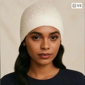 NEW Barefoot Dreams CozyChic Lite Confetti Beanie OS Cream Taupe A461689